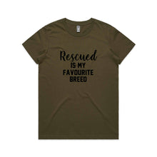 Load image into Gallery viewer, Rescued IS MY FAVOURITE BREED Classic T-Shirt