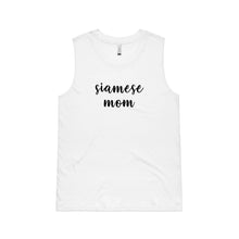 Load image into Gallery viewer, Breed Specific Cat Mom (thick cursive) Ladies Tank