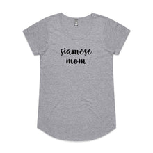 Load image into Gallery viewer, Breed Specific Cat Mom (thick cursive) Ladies T-Shirt