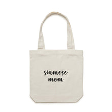 Load image into Gallery viewer, Breed Specific Cat Mom (thick cursive) Luxe Tote Bag