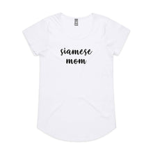 Load image into Gallery viewer, Breed Specific Cat Mom (thick cursive) Ladies T-Shirt
