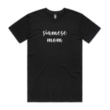 Load image into Gallery viewer, Breed Specific Cat Mom (thick cursive) Unisex T-Shirt