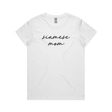 Load image into Gallery viewer, Breed Specific Cat Mom (thin cursive) Classic T-Shirt