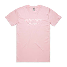 Load image into Gallery viewer, Breed Specific Cat Mom (thin cursive) Unisex T-Shirt