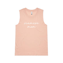 Load image into Gallery viewer, Breed Specific Cat Mom (thin cursive) Ladies Tank