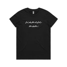 Load image into Gallery viewer, Breed Specific Cat Mom (thin cursive) Classic T-Shirt