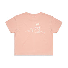 Load image into Gallery viewer, German Shepherd Mum Breed Illustration Crop T-Shirt