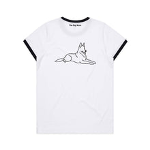 Load image into Gallery viewer, German Shepherd Mum Breed Illustration Ringer T-Shirt