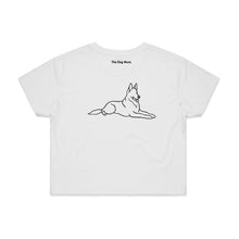 Load image into Gallery viewer, German Shepherd Mum Breed Illustration Crop T-Shirt
