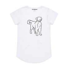 Load image into Gallery viewer, Golden Retriever Mum Breed Illustration Ladies T-Shirt