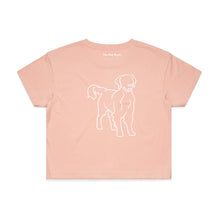 Load image into Gallery viewer, Golden Retriever Mum Breed Illustration Crop T-Shirt