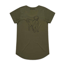 Load image into Gallery viewer, Golden Retriever Mum Breed Illustration Ladies T-Shirt