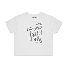 Load image into Gallery viewer, Golden Retriever Mum Breed Illustration Crop T-Shirt