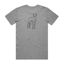 Load image into Gallery viewer, GREYHOUND DAD BREED ILLUSTRATION T-Shirt