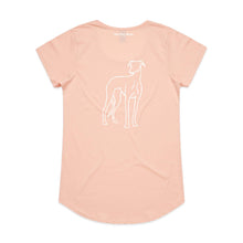 Load image into Gallery viewer, Greyhound Mum Breed Illustration Ladies T-Shirt