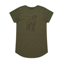 Load image into Gallery viewer, Greyhound Mum Breed Illustration Ladies T-Shirt