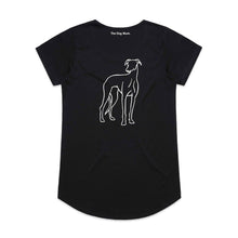 Load image into Gallery viewer, Greyhound Mum Breed Illustration Ladies T-Shirt