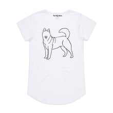 Load image into Gallery viewer, Husky Mum Breed Illustration Ladies T-Shirt
