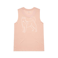 Load image into Gallery viewer, Husky Mum Breed Illustration Ladies Tank
