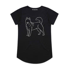 Load image into Gallery viewer, Husky Mum Breed Illustration Ladies T-Shirt