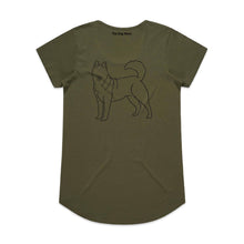 Load image into Gallery viewer, Husky Mum Breed Illustration Ladies T-Shirt
