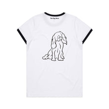 Load image into Gallery viewer, Cavalier Mum Breed Illustration Ringer T-Shirt