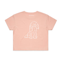 Load image into Gallery viewer, Cavalier Mum Breed Illustration Crop T-Shirt