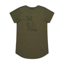 Load image into Gallery viewer, Rottweiler Mum Breed Illustration Ladies T-Shirt
