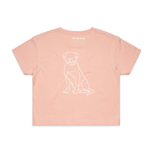 Load image into Gallery viewer, Rottweiler Mum Breed Illustration Crop T-Shirt