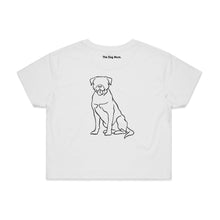 Load image into Gallery viewer, Rottweiler Mum Breed Illustration Crop T-Shirt