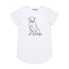 Load image into Gallery viewer, Rottweiler Mum Breed Illustration Ladies T-Shirt