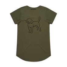Load image into Gallery viewer, Beagle Mum Breed Illustration Ladies T-Shirt