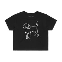 Load image into Gallery viewer, Beagle Mum Breed Illustration Crop T-Shirt