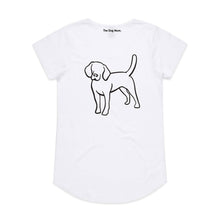 Load image into Gallery viewer, Beagle Mum Breed Illustration Ladies T-Shirt