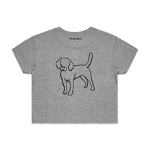 Load image into Gallery viewer, Beagle Mum Breed Illustration Crop T-Shirt