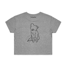 Load image into Gallery viewer, Border Collie Mum Breed Illustration Crop T-Shirt
