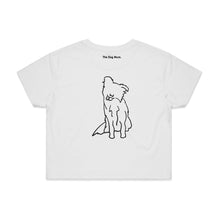 Load image into Gallery viewer, Border Collie Mum Breed Illustration Crop T-Shirt