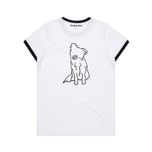 Load image into Gallery viewer, Border Collie Mum Breed Illustration Ringer T-Shirt