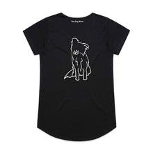 Load image into Gallery viewer, Border Collie Mum Breed Illustration Ladies T-Shirt