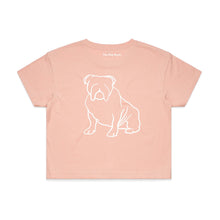 Load image into Gallery viewer, Bulldog Mum Breed Illustration Crop T-Shirt