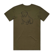 Load image into Gallery viewer, BULLDOG DAD BREED ILLUSTRATION T-Shirt