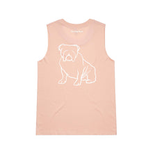Load image into Gallery viewer, Bulldog Mum Breed Illustration Ladies Tank