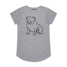 Load image into Gallery viewer, Bulldog Mum Breed Illustration Ladies T-Shirt