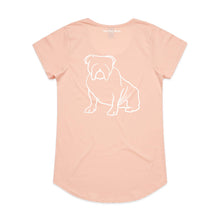 Load image into Gallery viewer, Bulldog Mum Breed Illustration Ladies T-Shirt