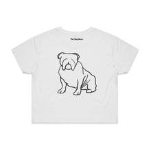 Load image into Gallery viewer, Bulldog Mum Breed Illustration Crop T-Shirt