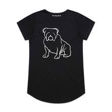 Load image into Gallery viewer, Bulldog Mum Breed Illustration Ladies T-Shirt