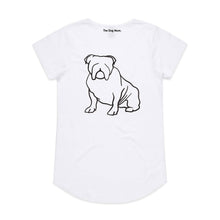 Load image into Gallery viewer, Bulldog Mum Breed Illustration Ladies T-Shirt