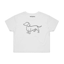 Load image into Gallery viewer, Dachshund Mum Breed Illustration Crop T-Shirt