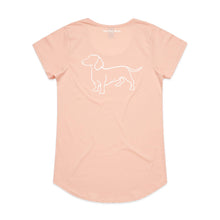 Load image into Gallery viewer, Dachshund Mum Breed Illustration Ladies T-Shirt