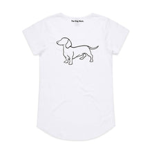 Load image into Gallery viewer, Dachshund Mum Breed Illustration Ladies T-Shirt